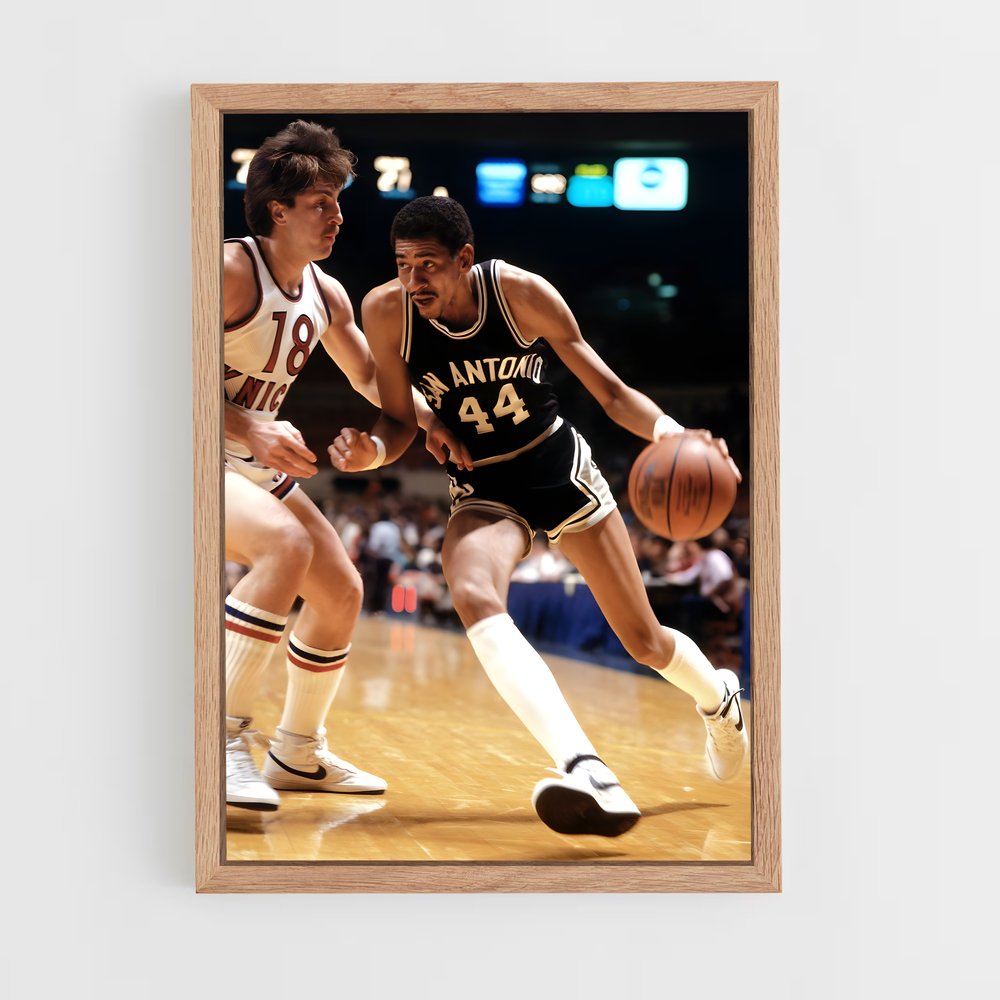 Poster Gervin en Action – affiche Basketball (vue 4)